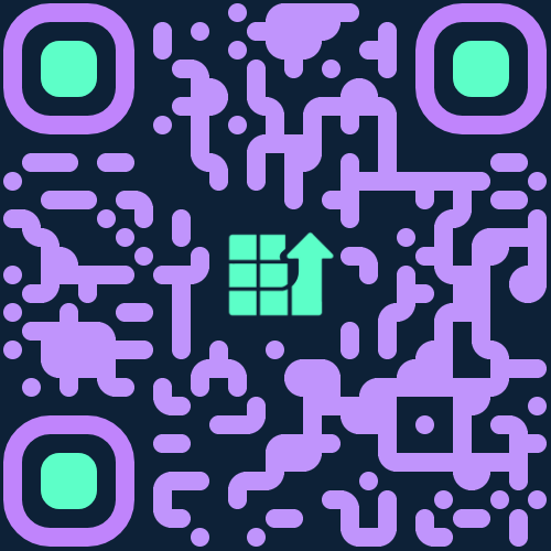 QR code linking to pixup.cards/connect